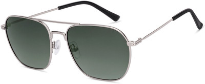 john jacobs Retro Square Sunglasses(For Men & Women, Green)