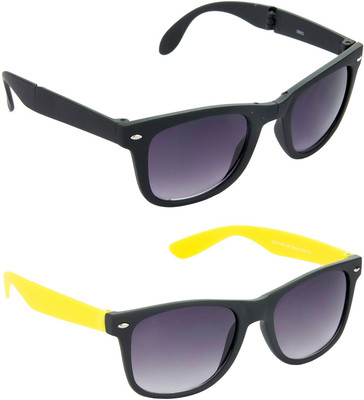 Redleaf Wayfarer Sunglasses(For Men & Women, Grey, Grey)