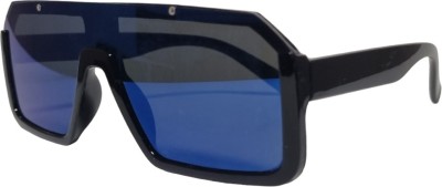NexQuity Rectangular Sunglasses(For Men & Women, Blue)