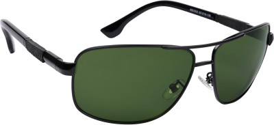 Roadster Wayfarer, Rectangular Sunglasses(For Men, Green)