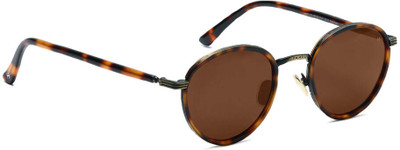 specsmakers Round Sunglasses(For Men & Women, Brown)