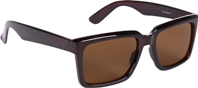 NuVew Wayfarer Sunglasses(For Men & Women, Brown)