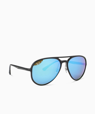 Ray-Ban Aviator Sunglasses(For Men, Blue)