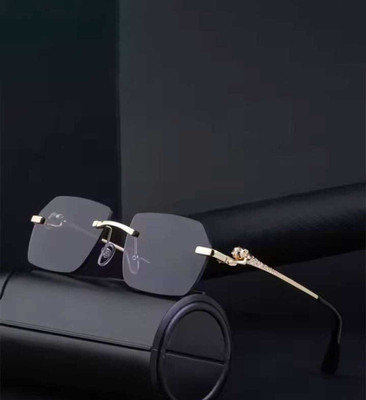 FizzFusion Rectangular Sunglasses(For Men & Women, Black)
