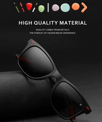 ELLIGATOR Wayfarer Sunglasses(For Men, Black)