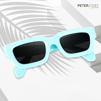 PETER JONES Rectangular Sunglasses(For Men & Women, Black)