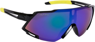 NuVew Sports, Wrap-around Sunglasses(For Men & Women, Green, Blue)