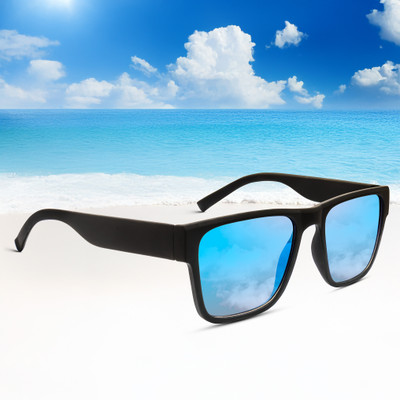 jiebo Rectangular Sunglasses(For Men, Blue)