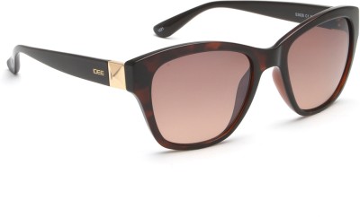 IDEE Retro Square Sunglasses(For Women, Brown)