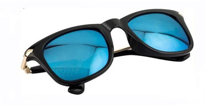 Eymen I Rectangular Sunglasses(For Men, Blue)