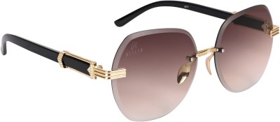 AISLIN Round, Wayfarer Sunglasses(For Women, Brown)