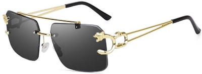 Rewill Retro Square, Rectangular, Spectacle  Sunglasses(For Men & Women, Black)