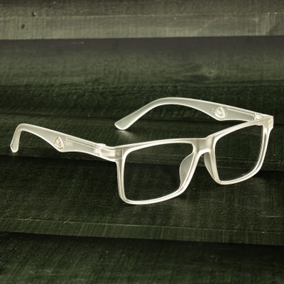 jiebo Rectangular Sunglasses(For Men, Clear)