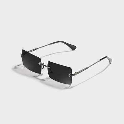 SAM AND MARSHALL Rectangular Sunglasses(For Men & Women, Black)