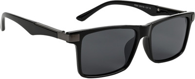 PROVOGUE Rectangular Sunglasses(For Men, Black)