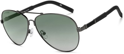 john jacobs Aviator Sunglasses(For Men & Women, Green)