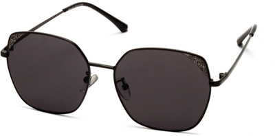 MESPEE Rectangular Sunglasses(For Men & Women, Grey)