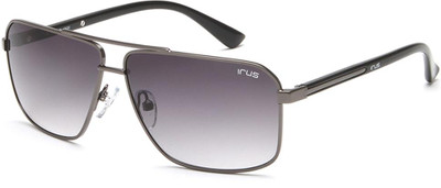 IRUS Retro Square Sunglasses(For Men, Grey)