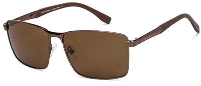 VINCENT CHASE by Lenskart Rectangular Sunglasses(For Men & Women, Brown)