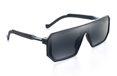 jiebo Rectangular Sunglasses(For Men, Black)
