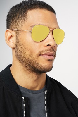 RESIST EYEWEAR Aviator Sunglasses(For Men & Women, Yellow)