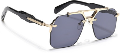 VOYAGE Wayfarer Sunglasses(For Men & Women, Black, Golden)