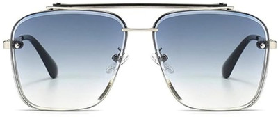 Supreno Rectangular Sunglasses(For Men, Grey)