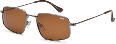 IDEE Rectangular Sunglasses(For Men, Brown)