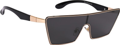 AISLIN Wayfarer, Rectangular Sunglasses(For Men & Women, Black)