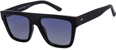 VINCENT CHASE Wayfarer Sunglasses(For Men & Women, Blue)