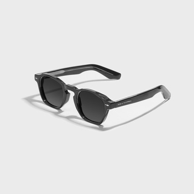 SAM AND MARSHALL Retro Square Sunglasses(For Men & Women, Black)