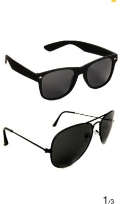 Shade House Aviator Sunglasses(For Men, Black)