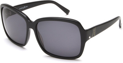 GUESS Rectangular Sunglasses(For Men & Women, Black)