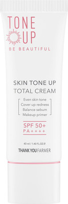 Thank You Farmer Sunscreen - SPF 50+ PA++++ Skin Tone-Up Total Cream SPF50+ PA++++(40 ml)