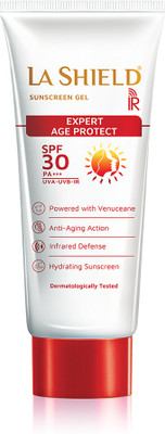 La Shield Sunscreen - SPF 50 PA++++ IR SPF 30 PA +++ Mineral Sunscreen Gel | UVA & UVB + Infrared Protection |(60 g) La Shield Sunscreen - SPF 50 PA++++ IR SPF 30 PA +++ Mineral Sunscreen Gel | UVA & UVB + Infrared Protection |(60 g)
