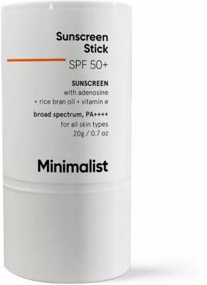 Minimalist SPF 50 Sunscreen Stick with Rice Bran Oil & Vitamin E, Broad spectrum - SPF 50 PA++++