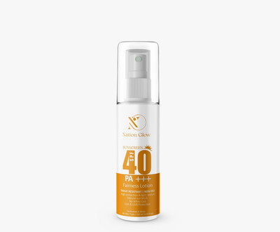 NATIONGLOW Sunscreen - SPF 50 PA+++ Sunscreen Fairness Lotion |Anti Pollution,Non Sticky,UVA&UVB Protection(120 ml)