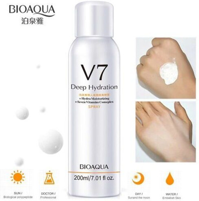 V7 Sunscreen - SPF 30 Deep Hydration Spray Instant Whitening Sunscreen Spray SPF 30(200 ml)
