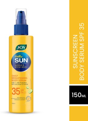 Joy Sunscreen - SPF 35 PA+++ Hello Sun Sunblock & Anti Tan Daily Brightening Body Serum(150 ml)
