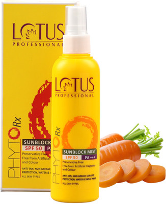 Lotus Professional Sunscreen - SPF 50 PA+++ Professional Sunblock Mist SPF 50 Pa+++100ml(100 ml)