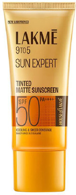 Lakmé Sunscreen - SPF 50 PA+++ Sun Expert Tinted Sunscreen| UVA/B protection(100 ml)