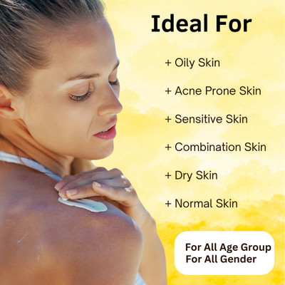 smartdrops Sunscreen - SPF 50 PA+++ Multivitamins And Niacinamide Sunscreen For All Skin Type(120 g)