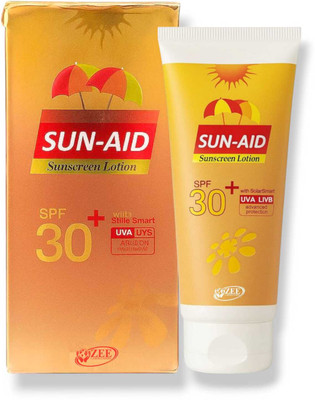 ZEE LAB Sunscreen - SPF 50 PA+++ Sun Aid Sunscreen Lotion SPF 30+ PA+++(100g) UVA/UVB Protection(100 g)