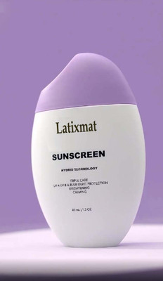 Latixmat Sunscreen - SPF 40 PA+++ Light Texture Tinted Sunscreen For Men & Women(40 g)