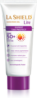La Shield Sunscreen - SPF 50 PA+++ Lite SPF 50 PA+++ Mineral Sunscreen Gel | Skin lightening in 3 Weeks |(50 g)