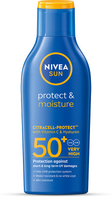NIVEA Sunscreen - SPF 50+ PA+++ Sunscreen-SPF50+PA+++UVAUVB,MoisturizingLotionwithVitaminE,ForMen&Women(125 ml)