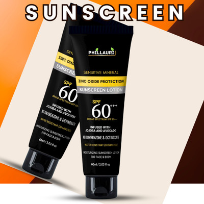 Phillauri Sunscreen - SPF 50 Sunscreen Whitening Lotion SPF 60+++ Sunscreen Lotion Sunblock Cream(120 ml)
