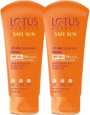 LOTUS HERBALS Sunscreen - SPF 60 PA++++ SS UltraRx Sunscreen SPF 60_30ml ( Pack of 2 )(60 ml)