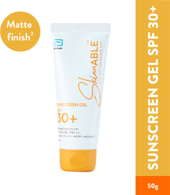 Skinnable Sunscreen - SPF 50 PA+++ Sunscreen Gel Abbott’s Skincare Broad Spectrum(50 g)