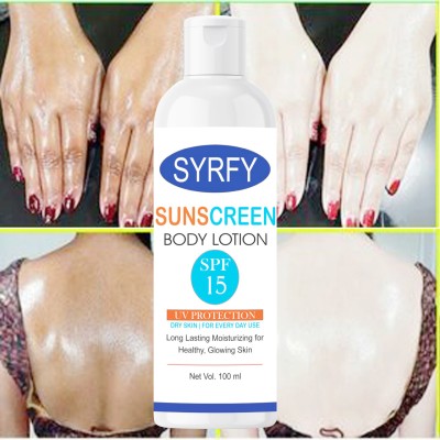 SYRFY Sunscreen - SPF 15 EXTRA WHITENING CELL REPAIR BODY LOTION WITH SPF-15 lotion (100 g)(100 ml)